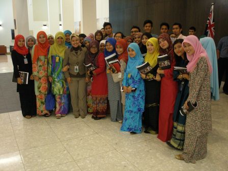 Australian High Commission staff met with UiTM Terengganu students.